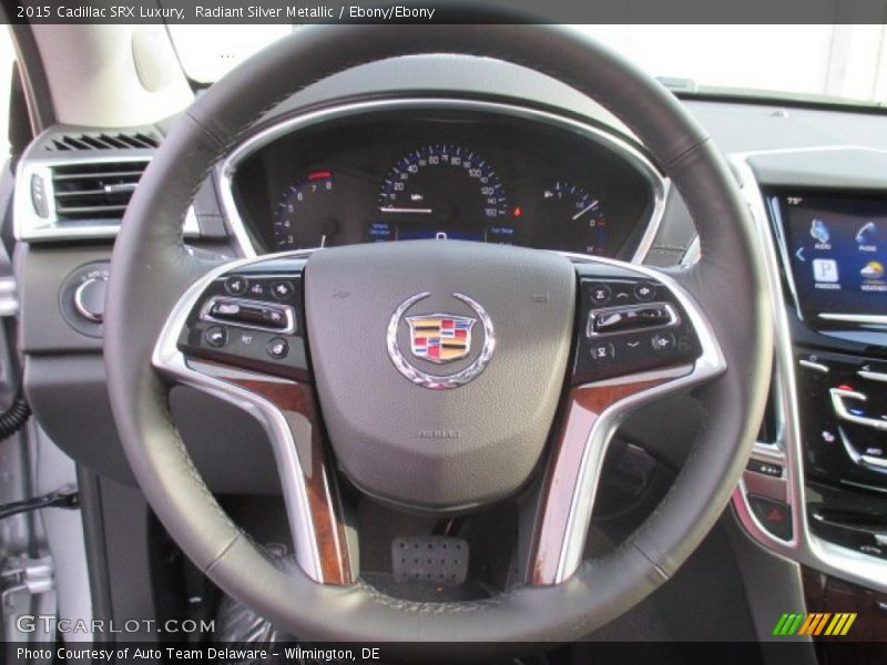 Radiant Silver Metallic / Ebony/Ebony 2015 Cadillac SRX Luxury