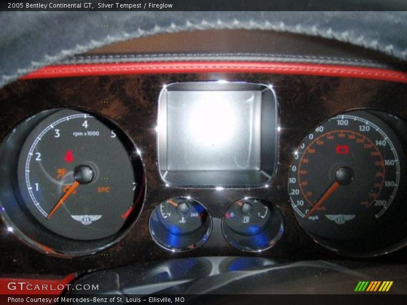 Silver Tempest / Fireglow 2005 Bentley Continental GT