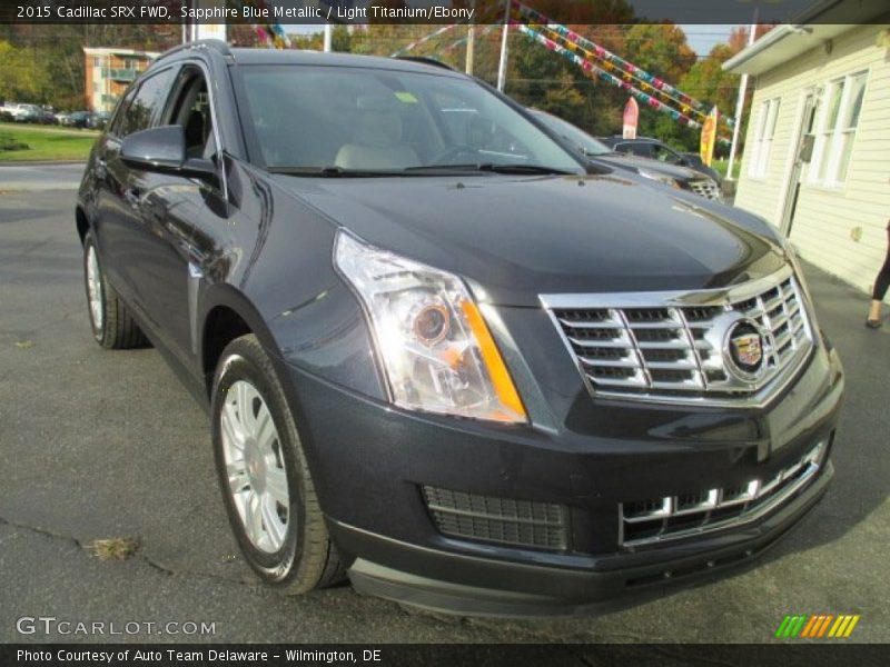 Sapphire Blue Metallic / Light Titanium/Ebony 2015 Cadillac SRX FWD
