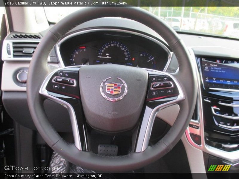 Sapphire Blue Metallic / Light Titanium/Ebony 2015 Cadillac SRX FWD