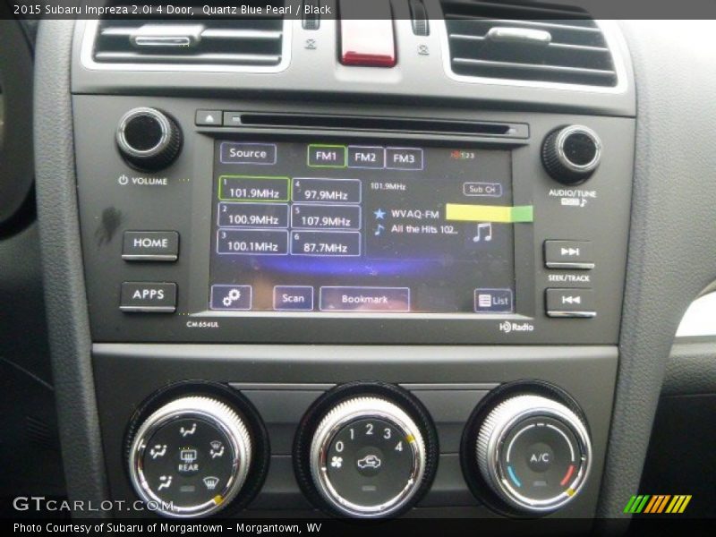 Controls of 2015 Impreza 2.0i 4 Door