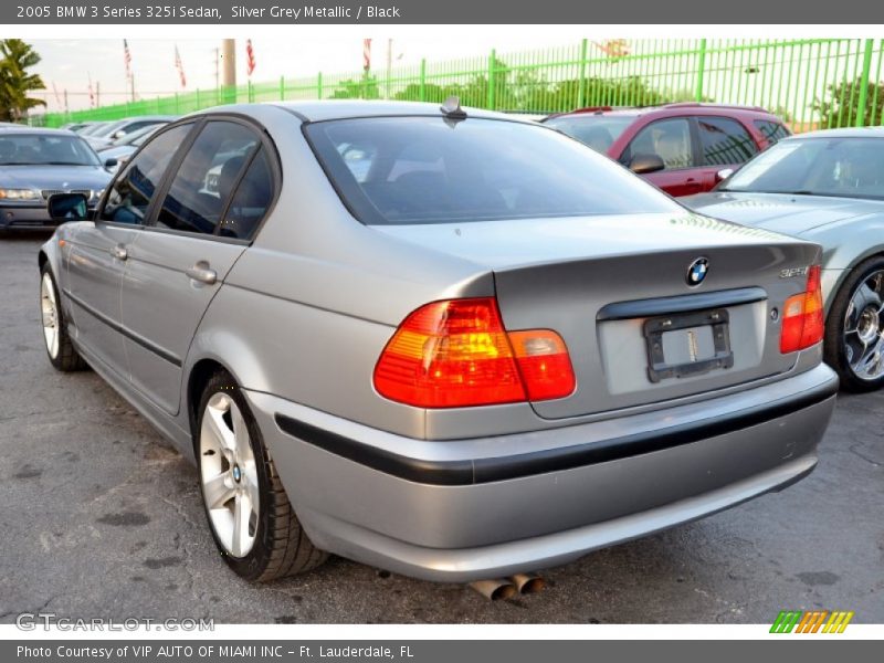 Silver Grey Metallic / Black 2005 BMW 3 Series 325i Sedan