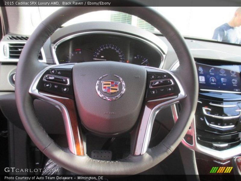 Black Raven / Ebony/Ebony 2015 Cadillac SRX Luxury AWD