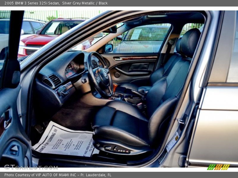 Silver Grey Metallic / Black 2005 BMW 3 Series 325i Sedan