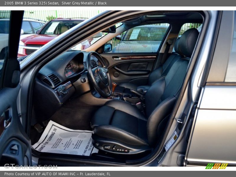 Silver Grey Metallic / Black 2005 BMW 3 Series 325i Sedan