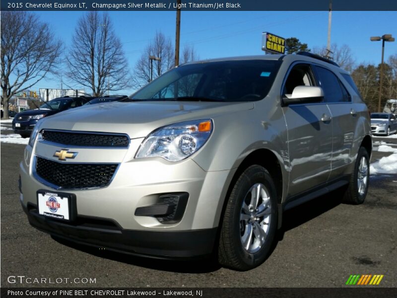 Champagne Silver Metallic / Light Titanium/Jet Black 2015 Chevrolet Equinox LT