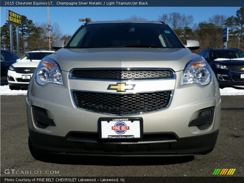 Champagne Silver Metallic / Light Titanium/Jet Black 2015 Chevrolet Equinox LT