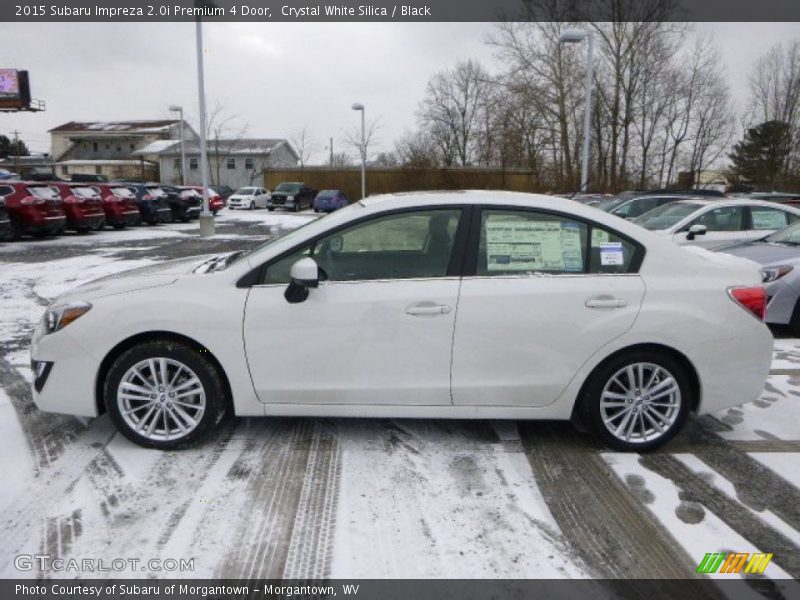 Crystal White Silica / Black 2015 Subaru Impreza 2.0i Premium 4 Door