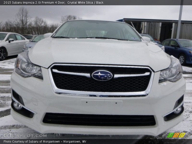 Crystal White Silica / Black 2015 Subaru Impreza 2.0i Premium 4 Door
