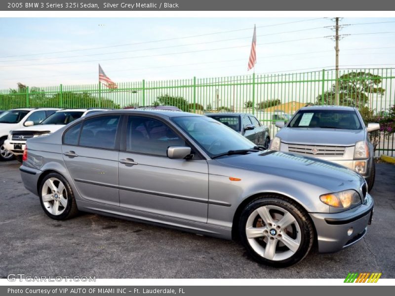 Silver Grey Metallic / Black 2005 BMW 3 Series 325i Sedan