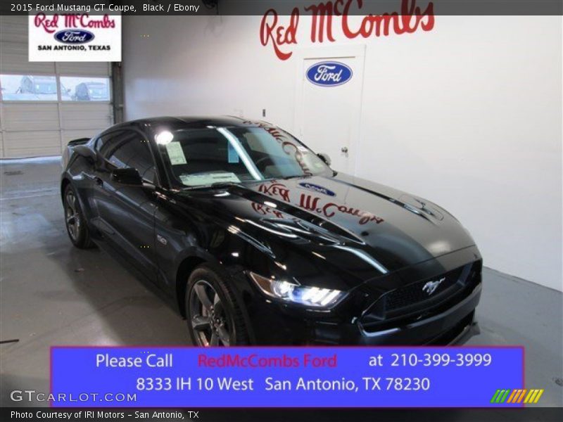 Black / Ebony 2015 Ford Mustang GT Coupe