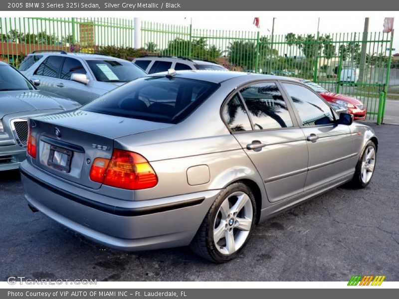 Silver Grey Metallic / Black 2005 BMW 3 Series 325i Sedan