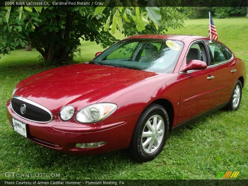 Cardinal Red Metallic / Gray 2006 Buick LaCrosse CX