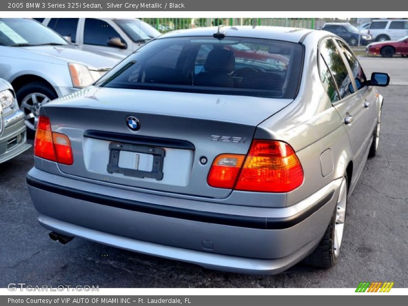 Silver Grey Metallic / Black 2005 BMW 3 Series 325i Sedan