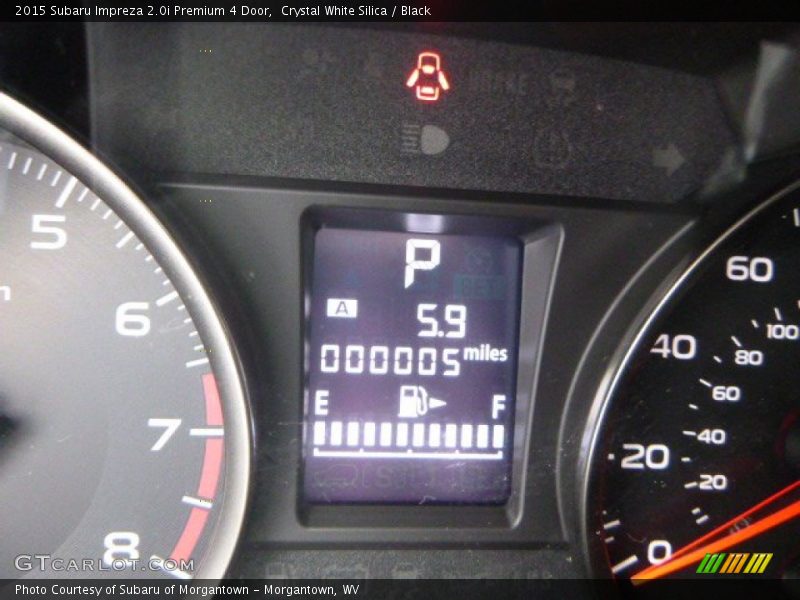 Crystal White Silica / Black 2015 Subaru Impreza 2.0i Premium 4 Door