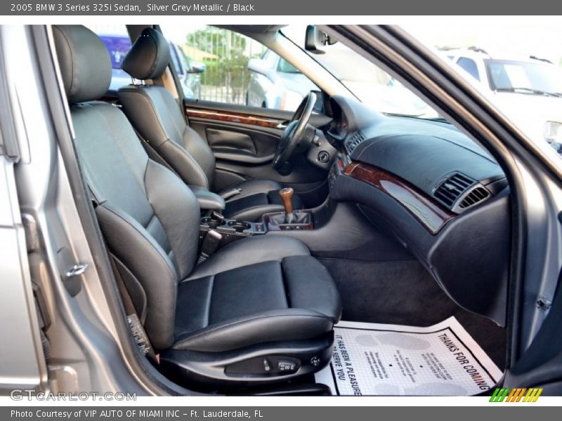 Silver Grey Metallic / Black 2005 BMW 3 Series 325i Sedan