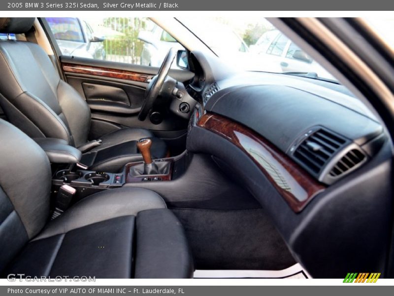 Silver Grey Metallic / Black 2005 BMW 3 Series 325i Sedan