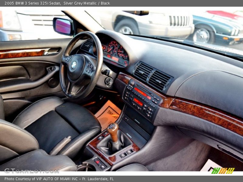 Silver Grey Metallic / Black 2005 BMW 3 Series 325i Sedan