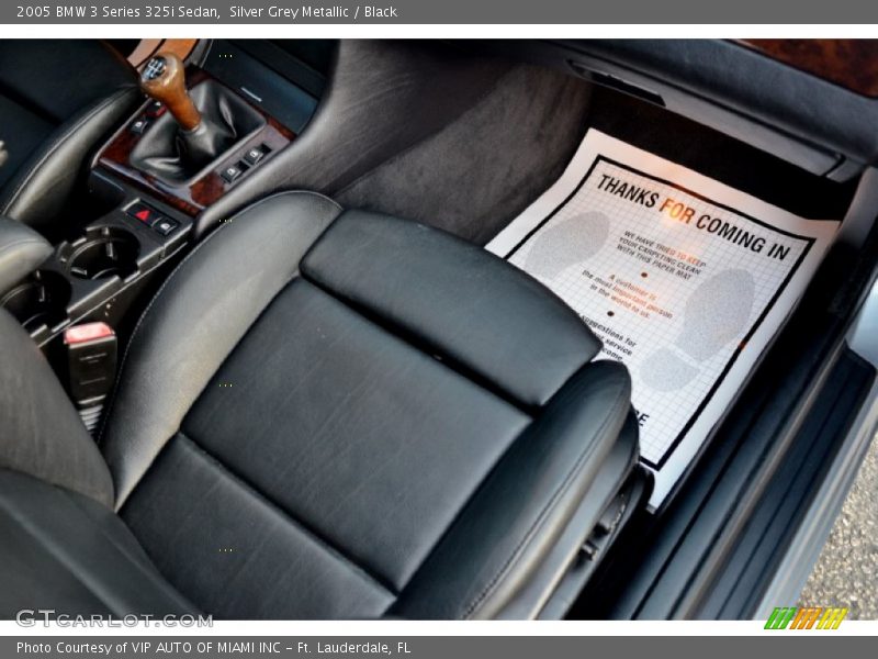 Silver Grey Metallic / Black 2005 BMW 3 Series 325i Sedan