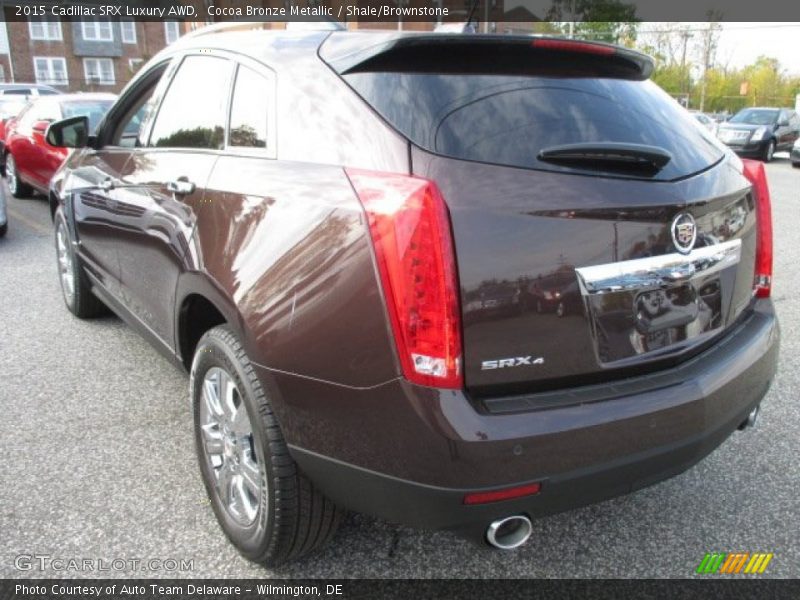 Cocoa Bronze Metallic / Shale/Brownstone 2015 Cadillac SRX Luxury AWD