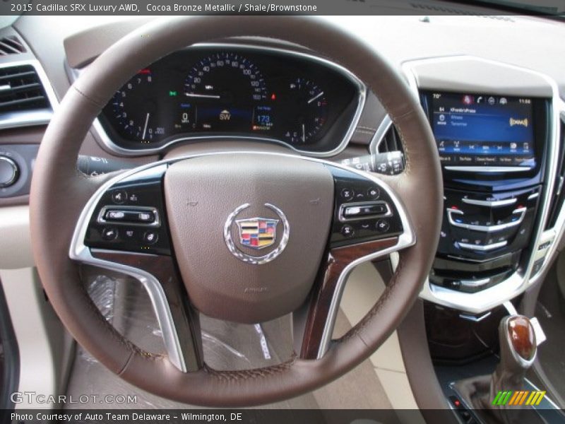 Cocoa Bronze Metallic / Shale/Brownstone 2015 Cadillac SRX Luxury AWD