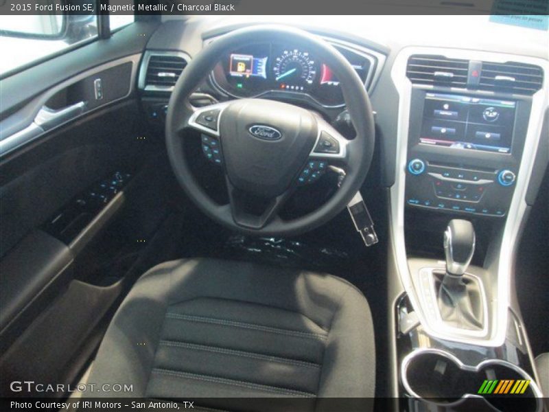 Magnetic Metallic / Charcoal Black 2015 Ford Fusion SE