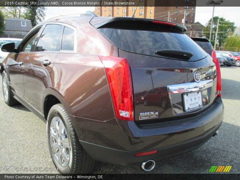 Cocoa Bronze Metallic / Shale/Brownstone 2015 Cadillac SRX Luxury AWD