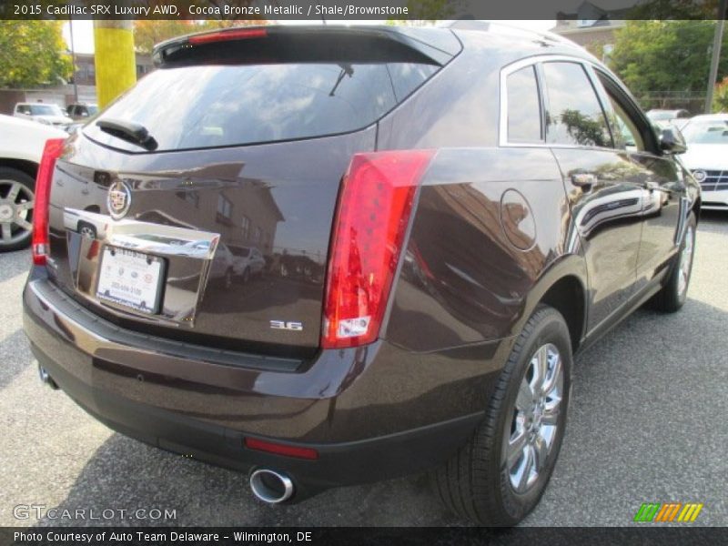 Cocoa Bronze Metallic / Shale/Brownstone 2015 Cadillac SRX Luxury AWD