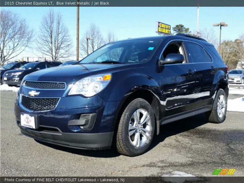 Blue Velvet Metallic / Jet Black 2015 Chevrolet Equinox LT