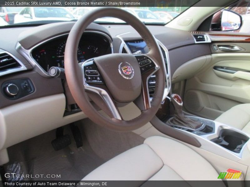 Cocoa Bronze Metallic / Shale/Brownstone 2015 Cadillac SRX Luxury AWD