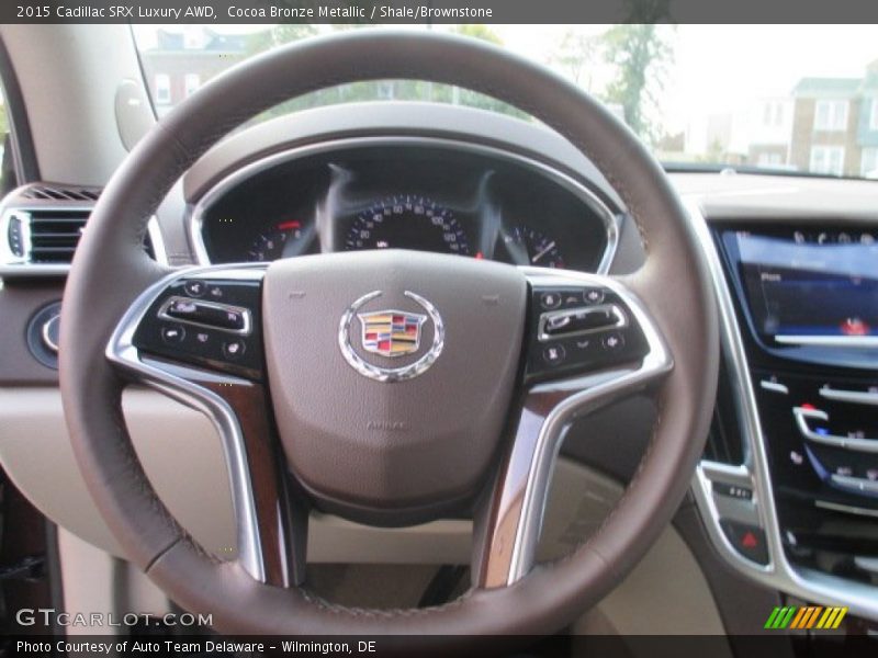 Cocoa Bronze Metallic / Shale/Brownstone 2015 Cadillac SRX Luxury AWD