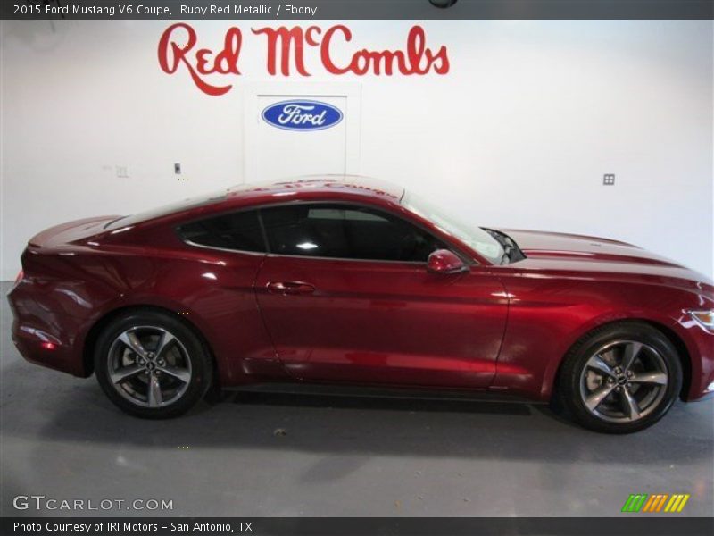Ruby Red Metallic / Ebony 2015 Ford Mustang V6 Coupe