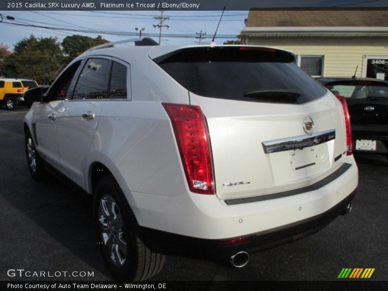 Platinum Ice Tricoat / Ebony/Ebony 2015 Cadillac SRX Luxury AWD