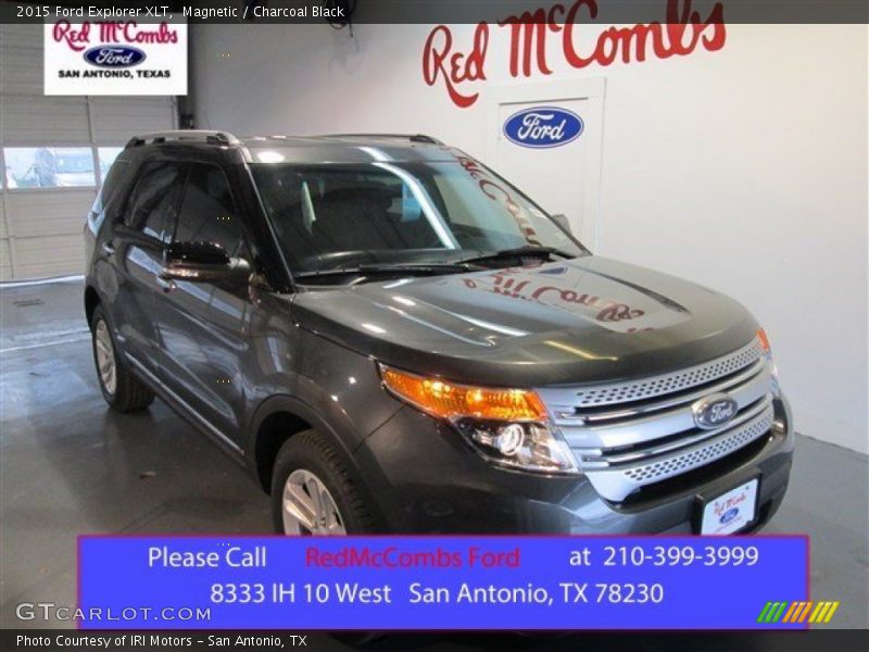 Magnetic / Charcoal Black 2015 Ford Explorer XLT