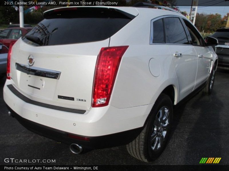 Platinum Ice Tricoat / Ebony/Ebony 2015 Cadillac SRX Luxury AWD