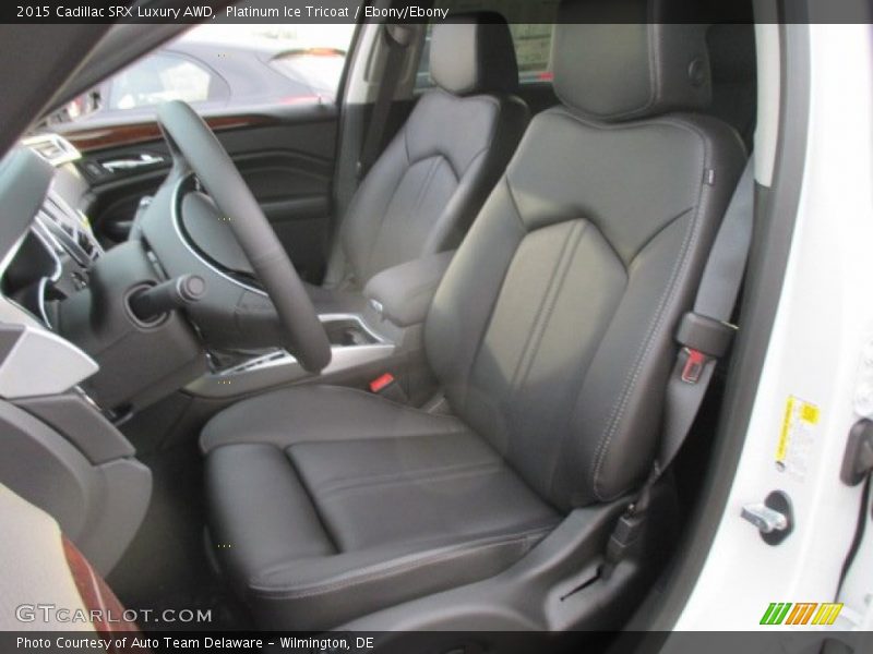 Platinum Ice Tricoat / Ebony/Ebony 2015 Cadillac SRX Luxury AWD