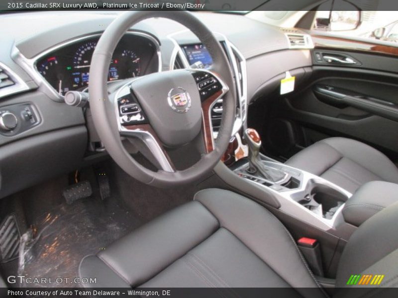 Platinum Ice Tricoat / Ebony/Ebony 2015 Cadillac SRX Luxury AWD