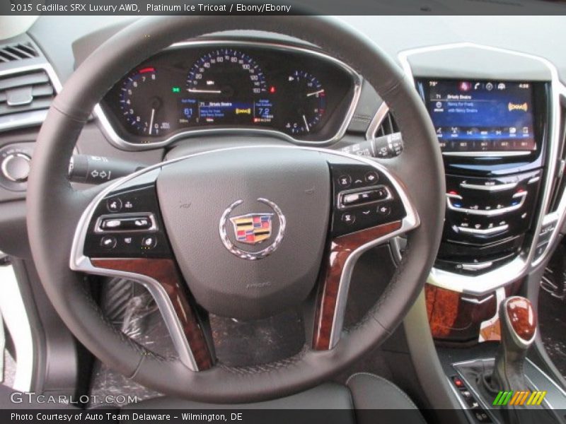 Platinum Ice Tricoat / Ebony/Ebony 2015 Cadillac SRX Luxury AWD
