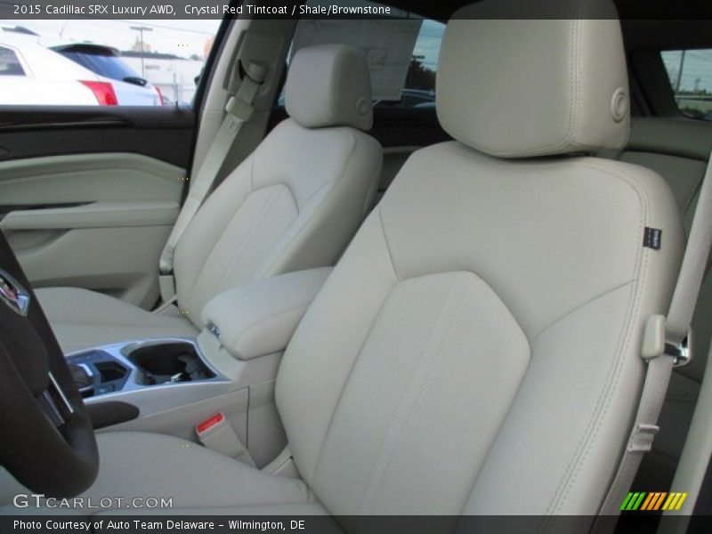 Crystal Red Tintcoat / Shale/Brownstone 2015 Cadillac SRX Luxury AWD