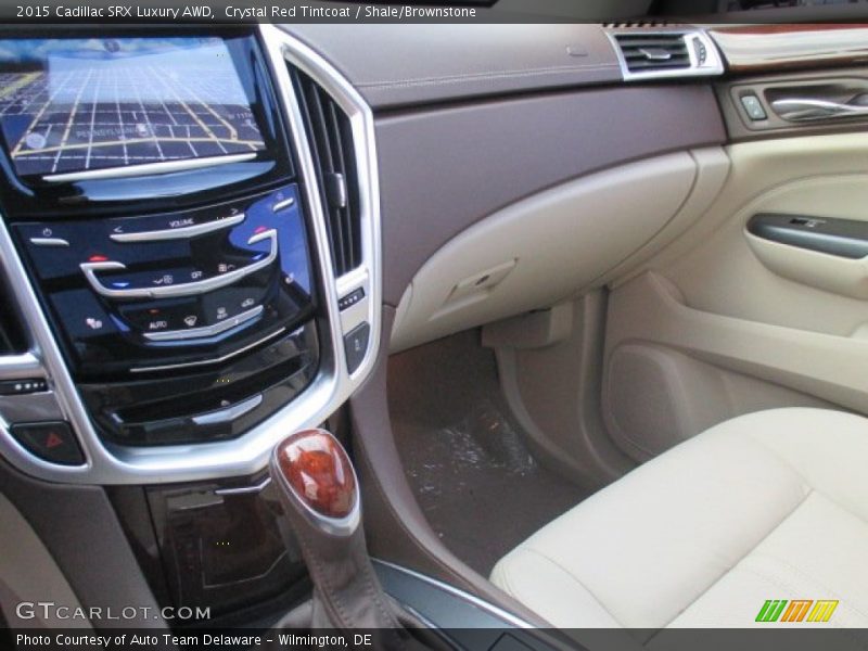 Crystal Red Tintcoat / Shale/Brownstone 2015 Cadillac SRX Luxury AWD