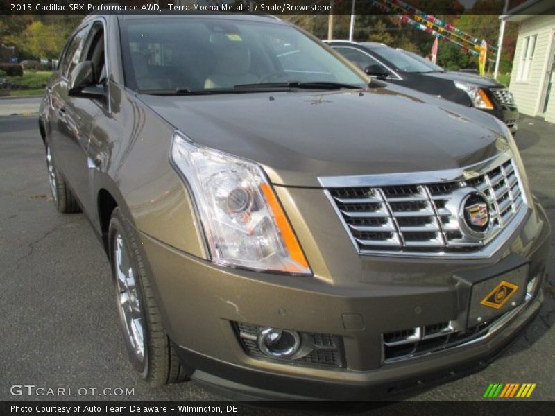 Terra Mocha Metallic / Shale/Brownstone 2015 Cadillac SRX Performance AWD