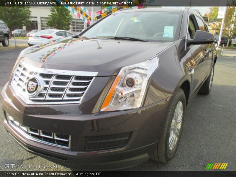 Majestic Plum Metallic / Shale/Brownstone 2015 Cadillac SRX Luxury AWD