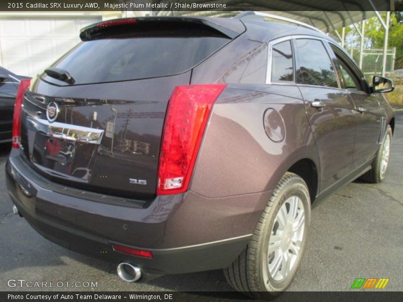 Majestic Plum Metallic / Shale/Brownstone 2015 Cadillac SRX Luxury AWD