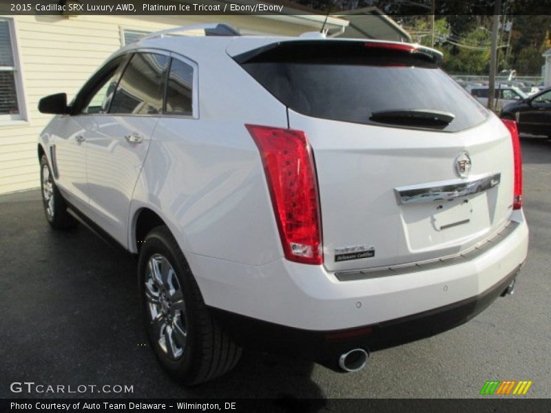 Platinum Ice Tricoat / Ebony/Ebony 2015 Cadillac SRX Luxury AWD
