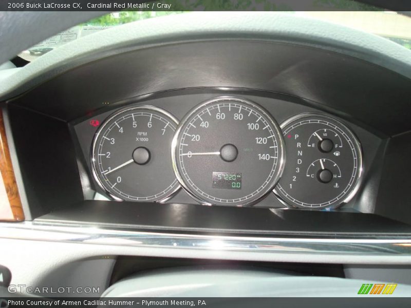 Cardinal Red Metallic / Gray 2006 Buick LaCrosse CX