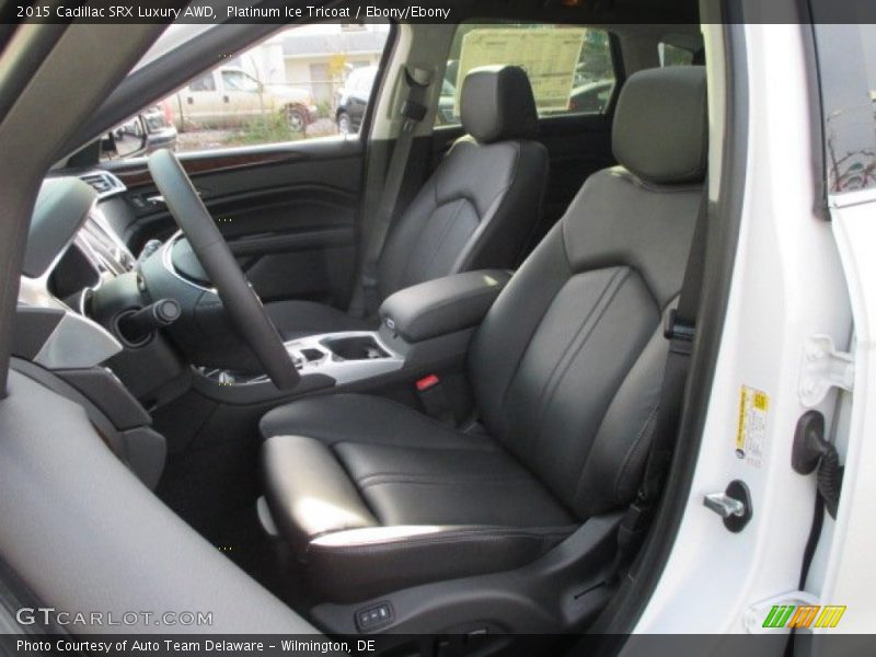 Platinum Ice Tricoat / Ebony/Ebony 2015 Cadillac SRX Luxury AWD