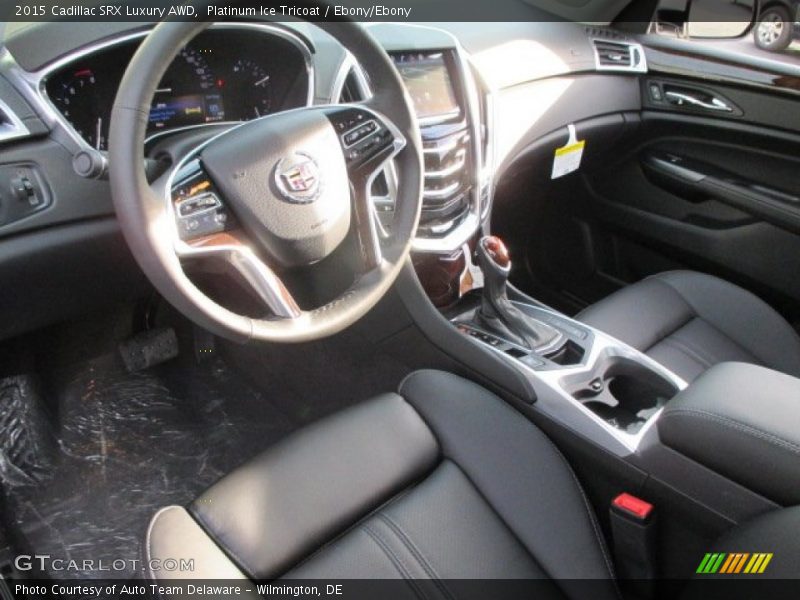 Platinum Ice Tricoat / Ebony/Ebony 2015 Cadillac SRX Luxury AWD