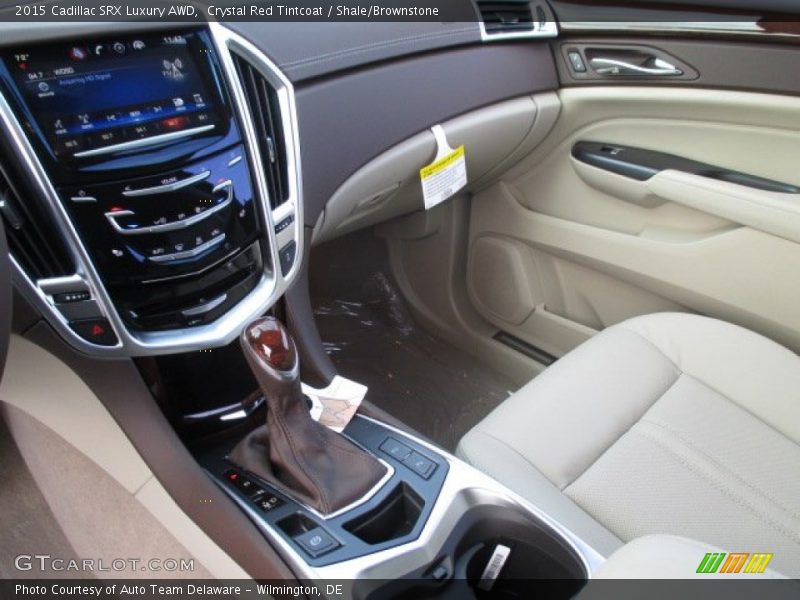 Crystal Red Tintcoat / Shale/Brownstone 2015 Cadillac SRX Luxury AWD