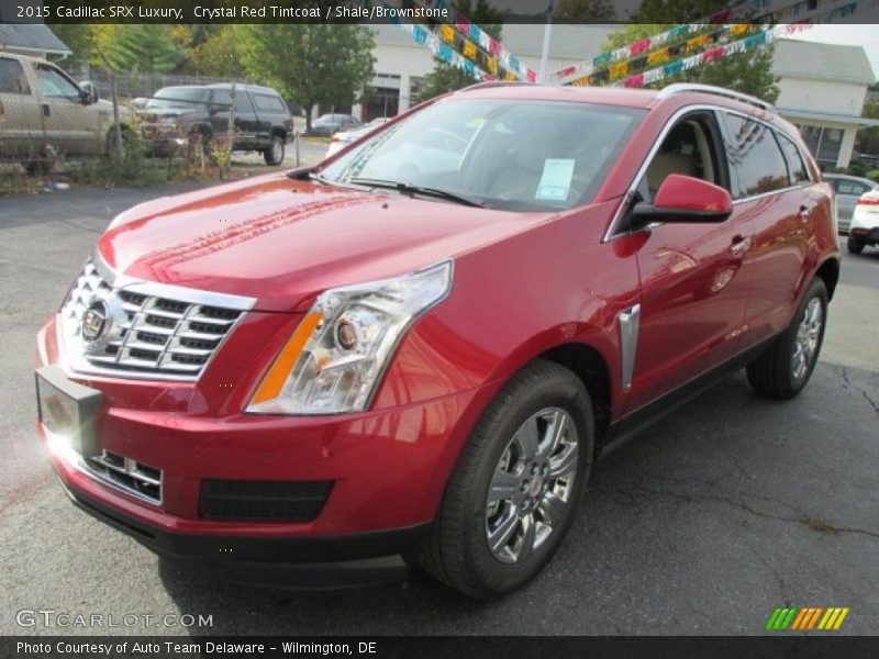 Crystal Red Tintcoat / Shale/Brownstone 2015 Cadillac SRX Luxury