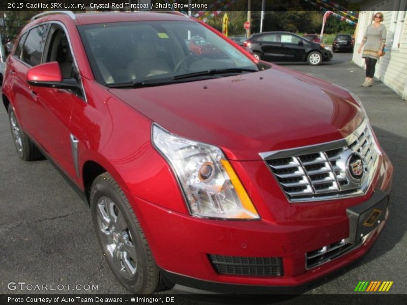 Crystal Red Tintcoat / Shale/Brownstone 2015 Cadillac SRX Luxury